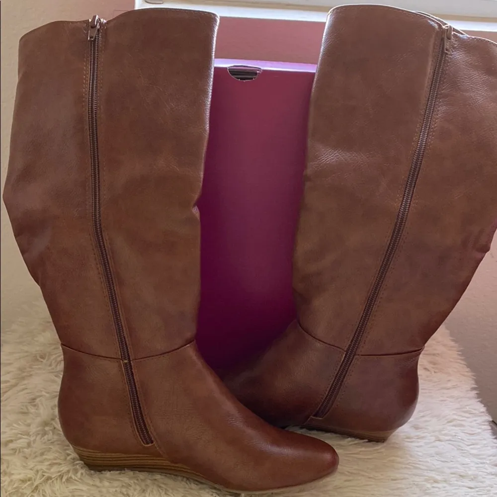 NWT
SO Shibainu Women's Knee High Boots Brown Size 6.5 - Image 5