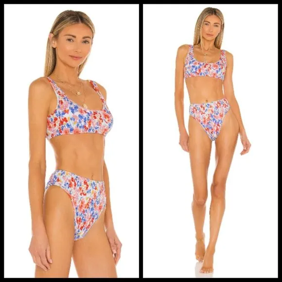💕L*SPACE💕 Flowers Forever Bikini Set Large NWT - Image 2