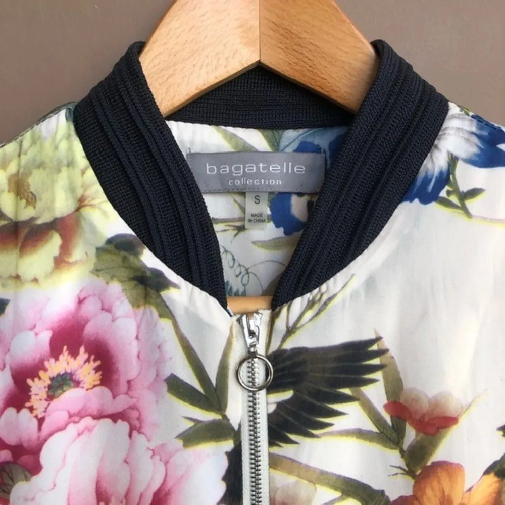 Bagatelle Collection‎ Floral Bomber Jacket Small - Image 5