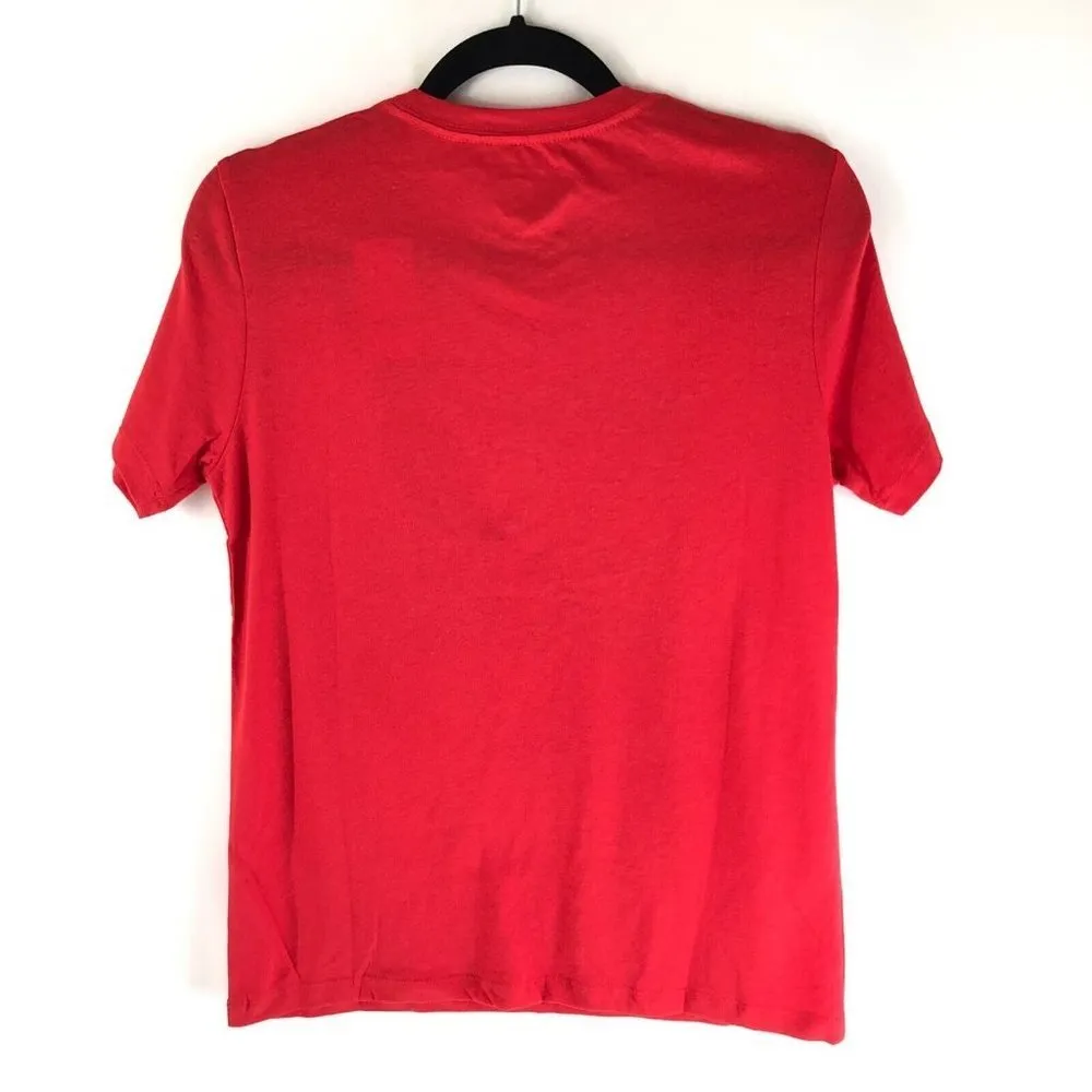 MTV Womens T Shirt Christmas Holiday Music Television Short Sleeve Red XXL Size 2X - Image 2