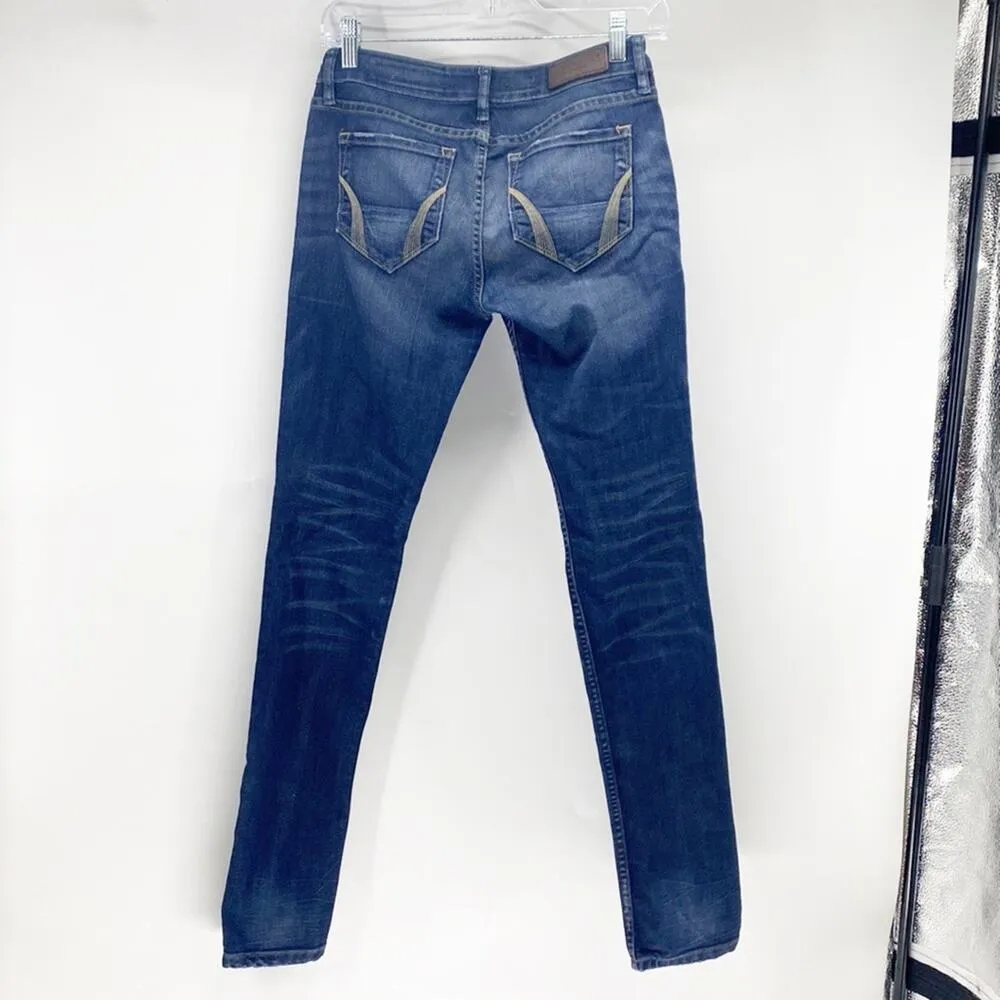 All Saints dark Wash low rise skinny everyday casual business casual sz 26 - Image 5