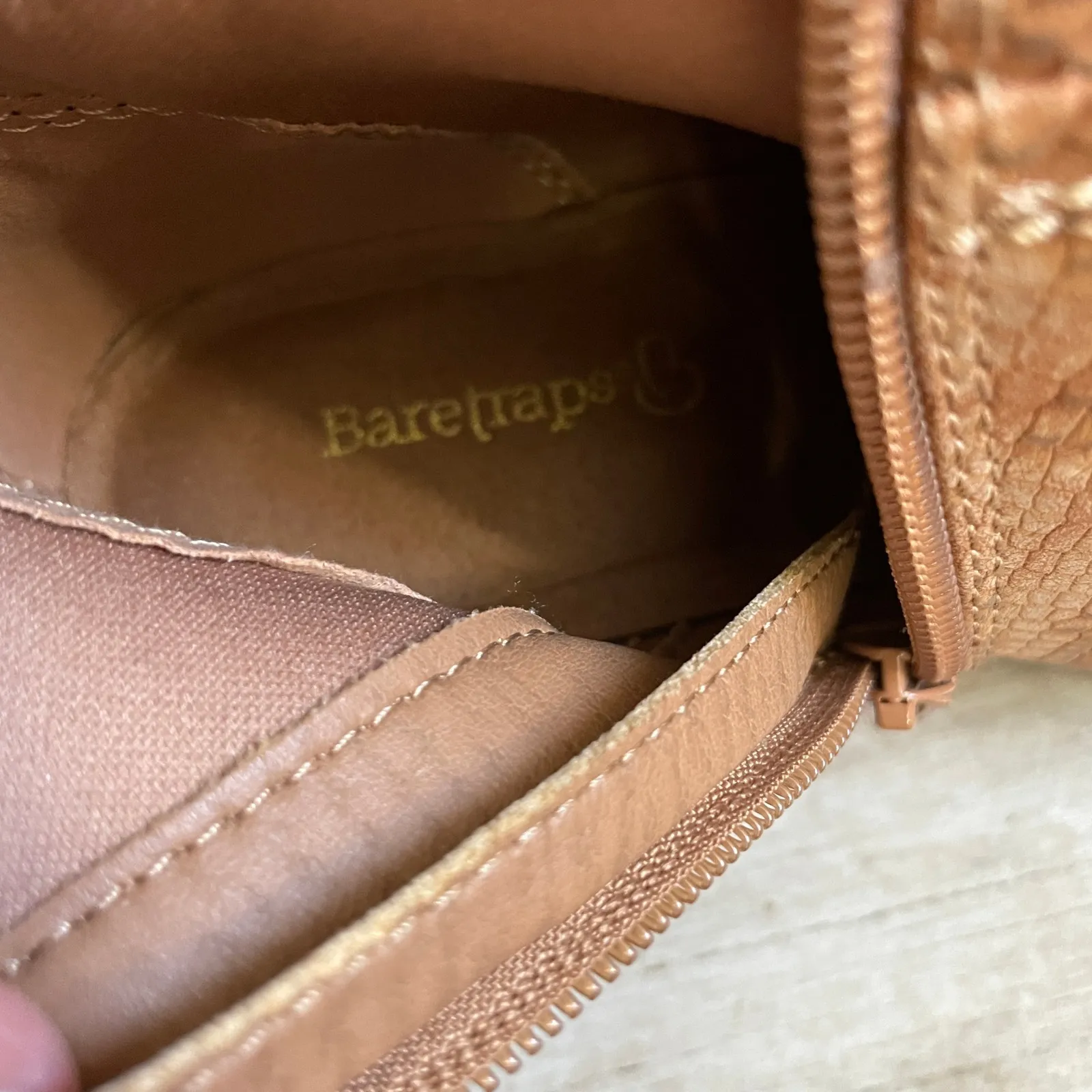 Baretraps Mallory Alligator Knee High Boots 6 Brown Boho‎ Western Comfort Shoes - Image 9