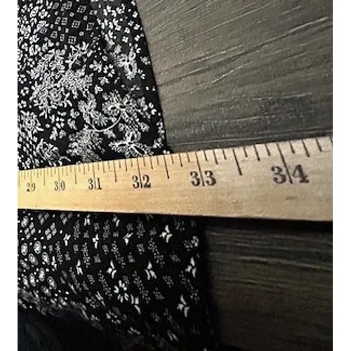 Old Navy Womens Tunic Dress Size L Black Floral Print Long Sleeve Flowy Romantic - Image 5