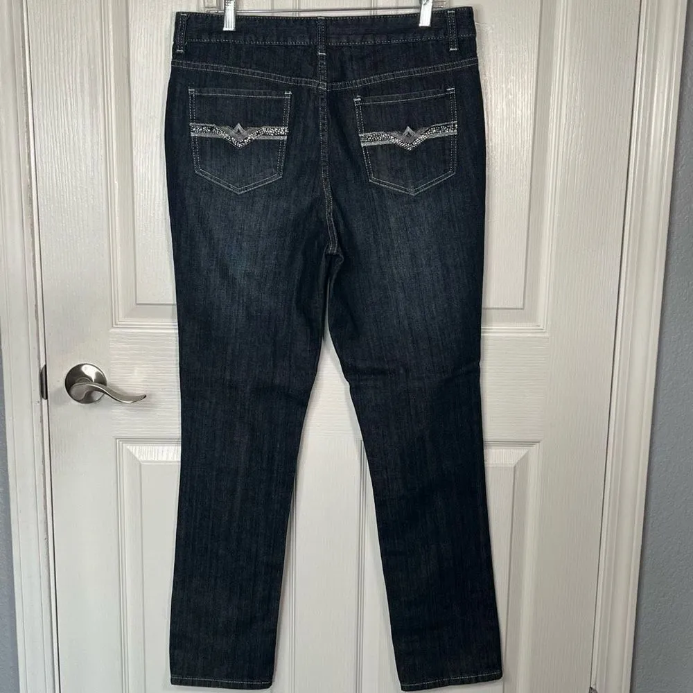 Christopher & Banks Sz 12 Straight Leg Jeans - Image 7