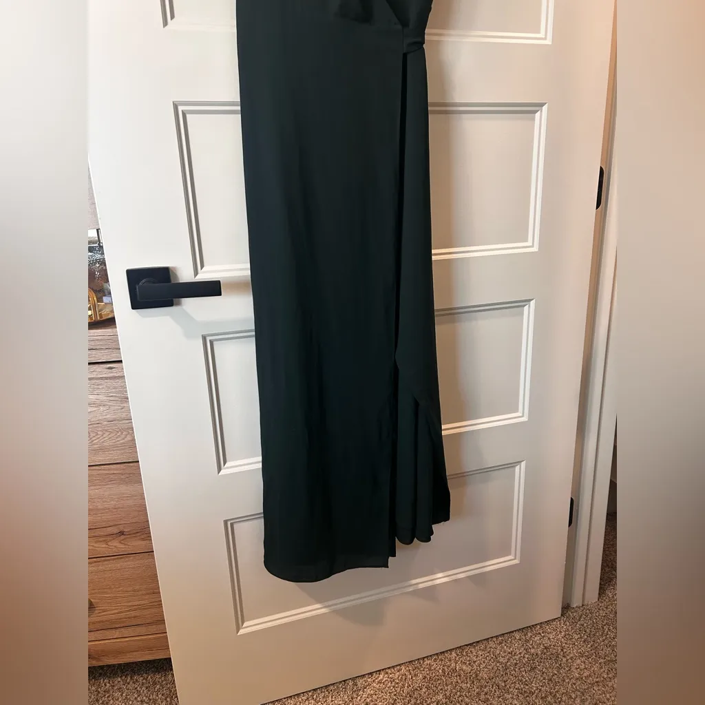Aritzia Elegant Green Wrap Dress - Image 6