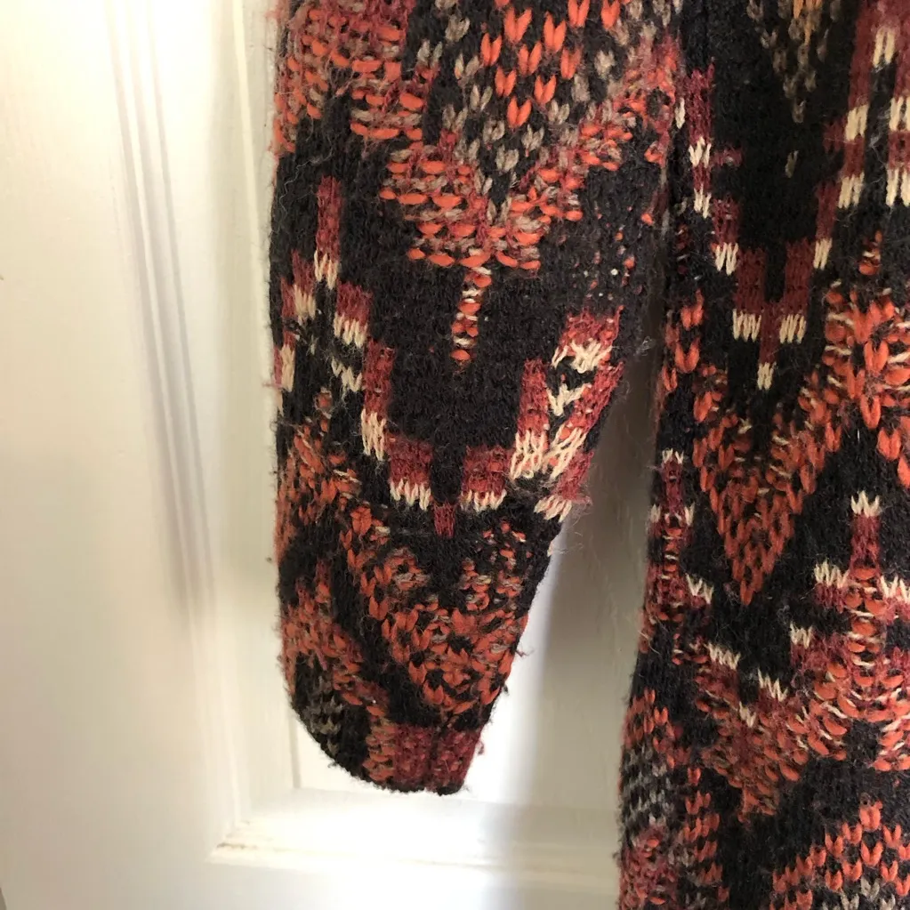 Lucky Brand Multicolor Ikat Open Sweater Cardigan Size S - Image 9