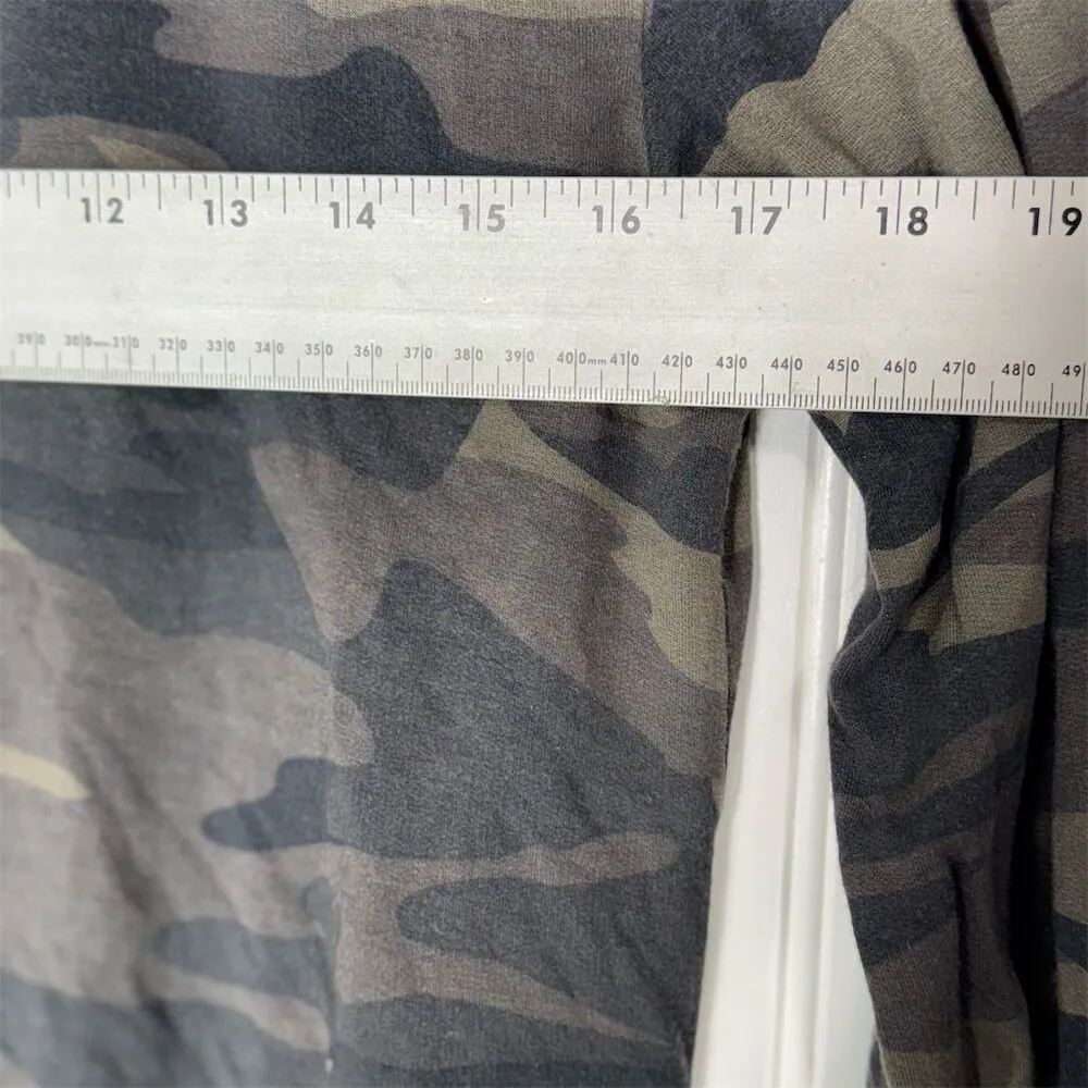 Nicole Miller New York Camo Print Cowl Neck Pullover Top Sz S Streetwear Grunge - Image 3