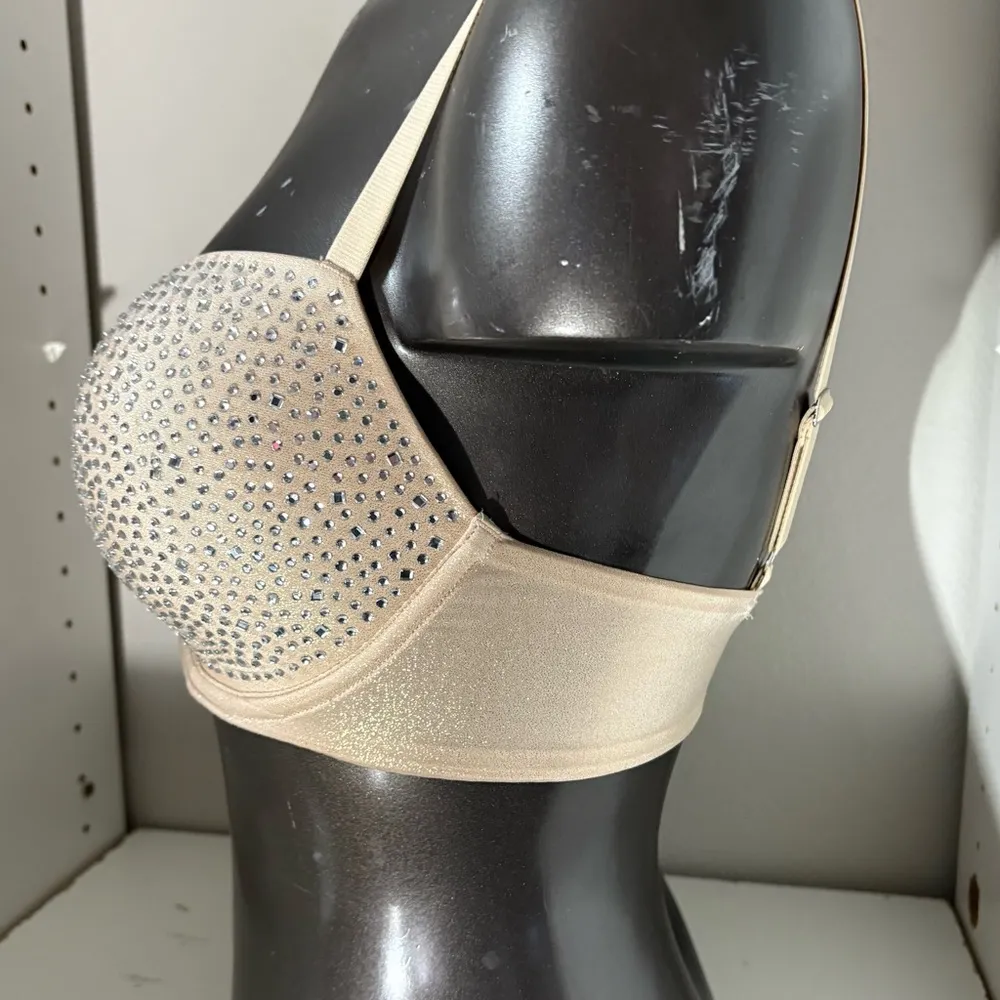 Victoria secret Dream Angels lightly lined Demi embellished rhinestone bra 32DDD - Image 7