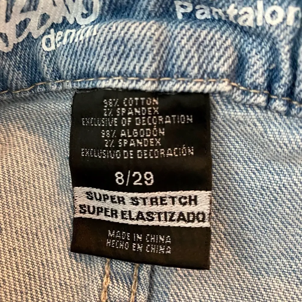 Mossimo High Rise Patriotic Denim Shorts Blue Size 8 - Image 3