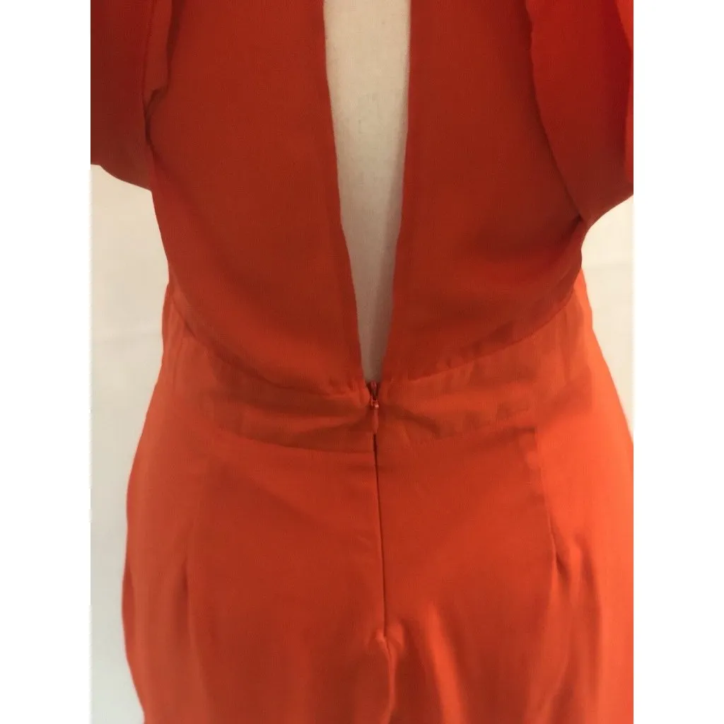 Jealous Tomato Romper~ Orange  ~ Size Sm ~  Slit Back ~ Very Cute! - Image 8