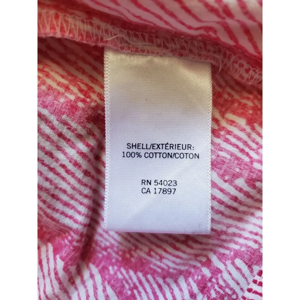 Banana Republic Women XS Tropical Hawaii Pullover Pink Shirt Blouse Top Tank EUC - Image 5