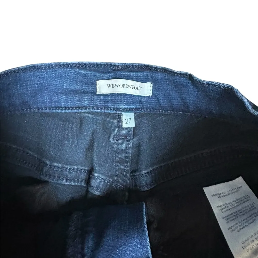 WeWoreWhat Classic Blue Women's Skinny Jeans | Straight Pants| We Wore What | 27 - Image 4