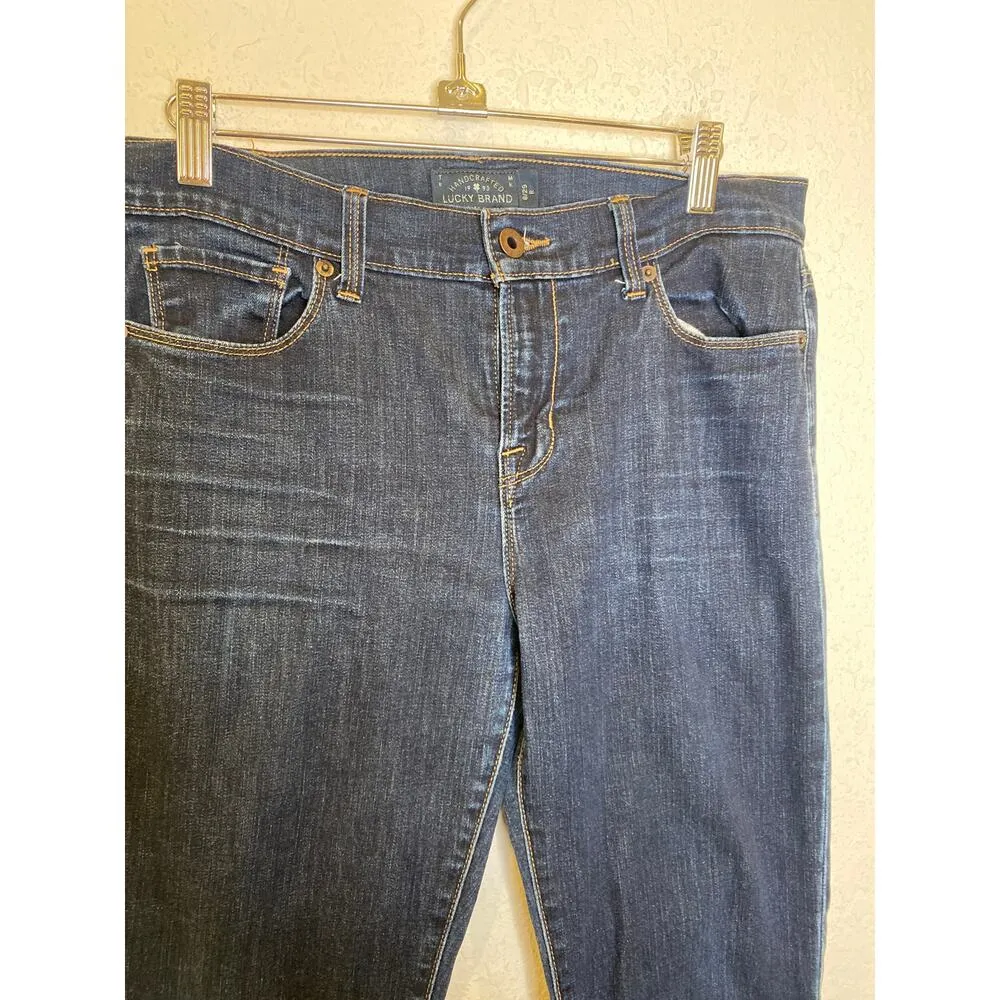 Lucky Brand Dark Blue Wash Denim Jeans Brooke Bootcut EUC Sz 8/29R Cotton - Image 2