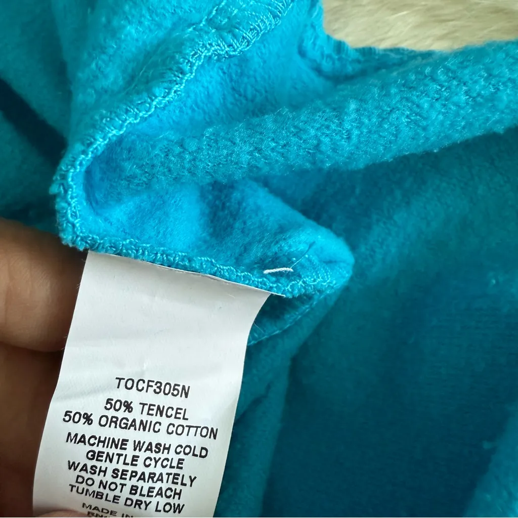 S’edge Apparel Blue Organic Cotton Sweatshirt Size XS - Image 8