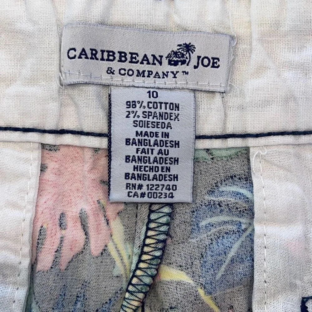 Caribbean Joe & Company Womens Printed Classic Fit Stretch Shorts Multi 10‎ NWT - Image 5