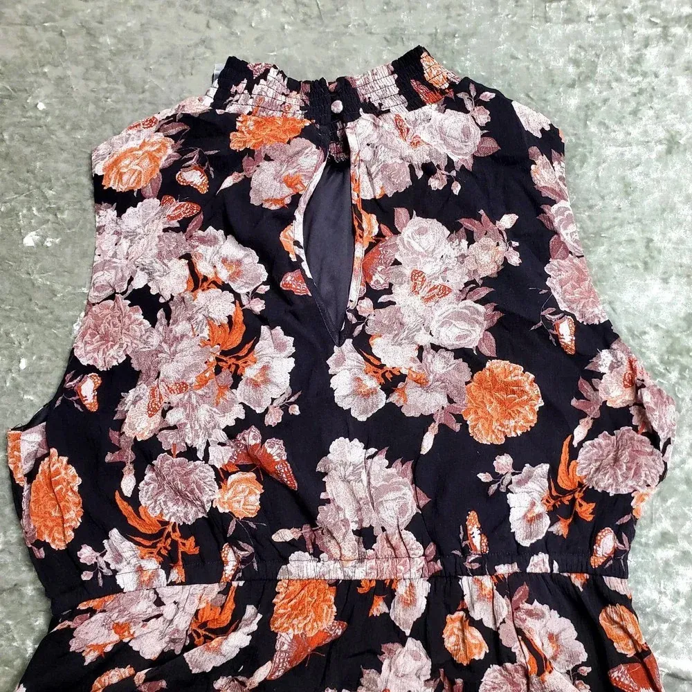 Torrid Midi Gauze Mock Neck Floral Dress - Image 5