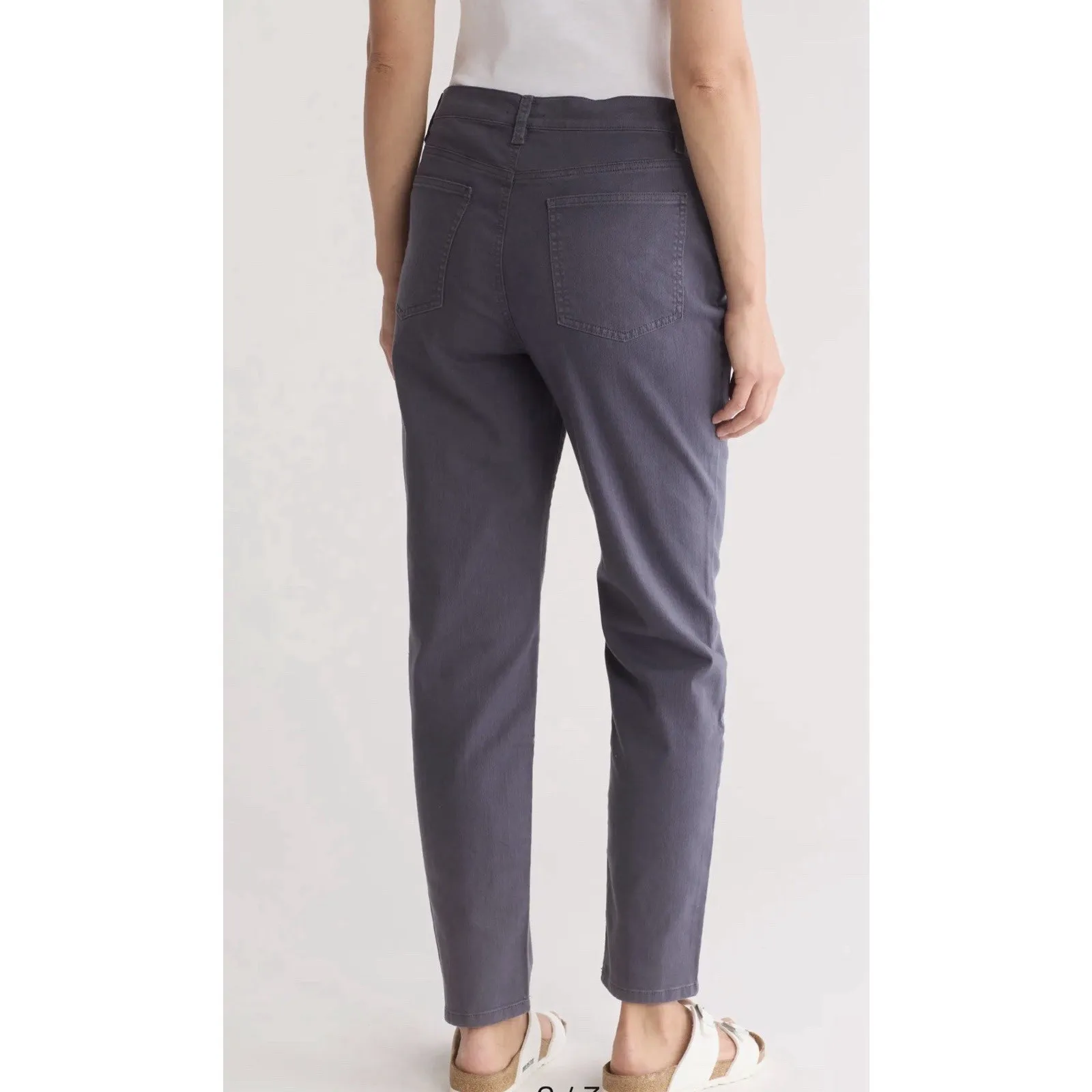 Eileen Fisher Women’s High-Waist Slim Leg Jeans Dark Gray – Size 8 - Image 2