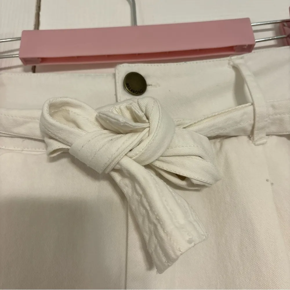 Billabong White Tie Front Pants - Image 5