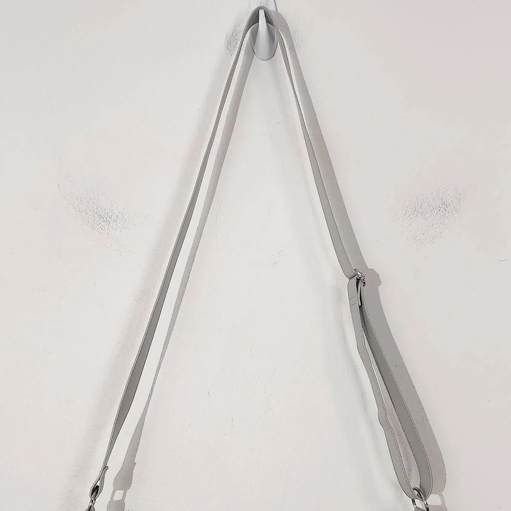 H&M Divided Light Gray Crossbody Purse NWT Gray Sling Bag Gray Vegan Leather Bag - Image 3