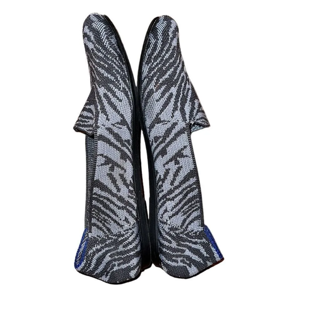 Seven7 Knit Gray Flat Shoes Size 7 - Image 3