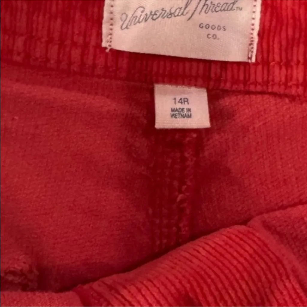 Universal Thread Bright Red Wide-Leg Pants - Image 6