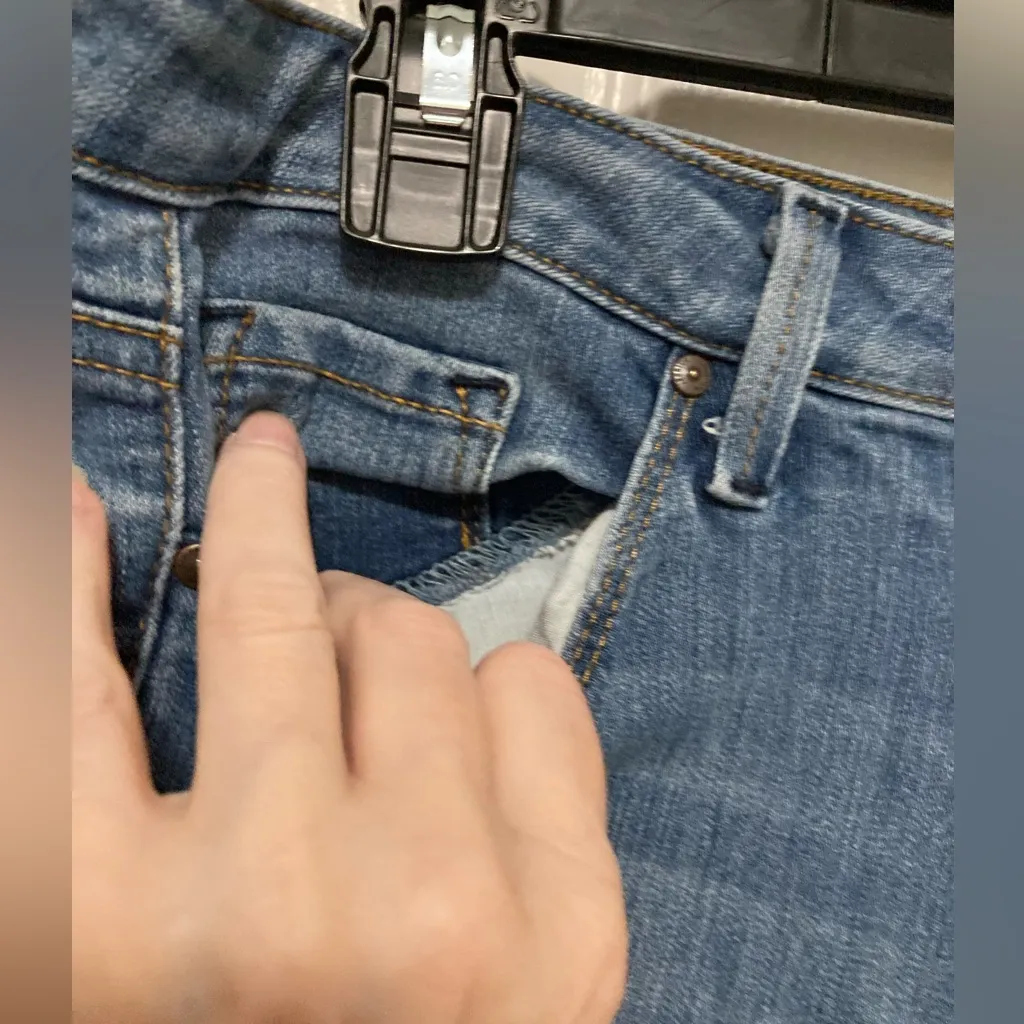 Jessica Simpson Light Wash Forever Skinny Crop Cuffed Denim Jeans - Image 8