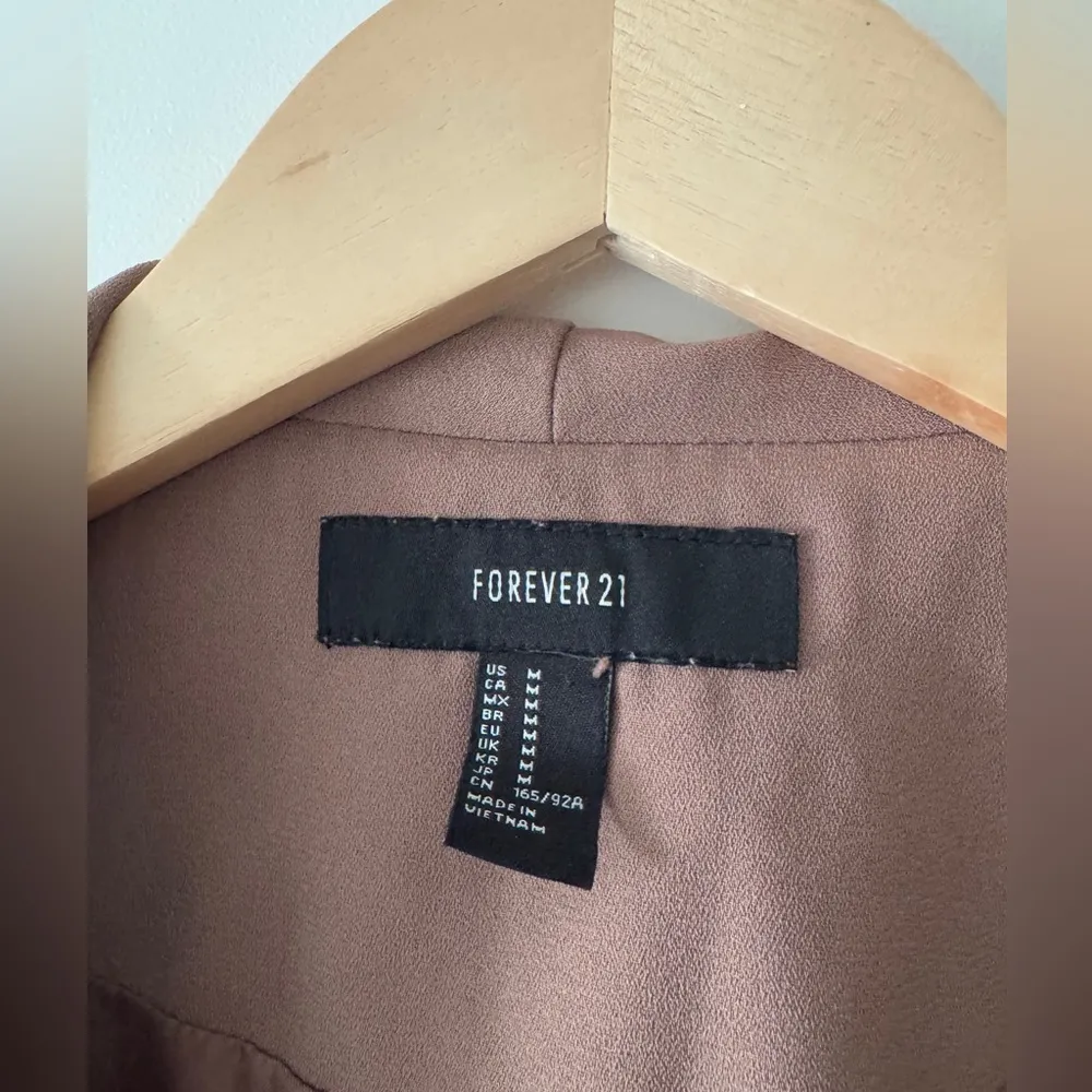 Forever 21 Brown Lightweight Blazer Jacket - Image 5