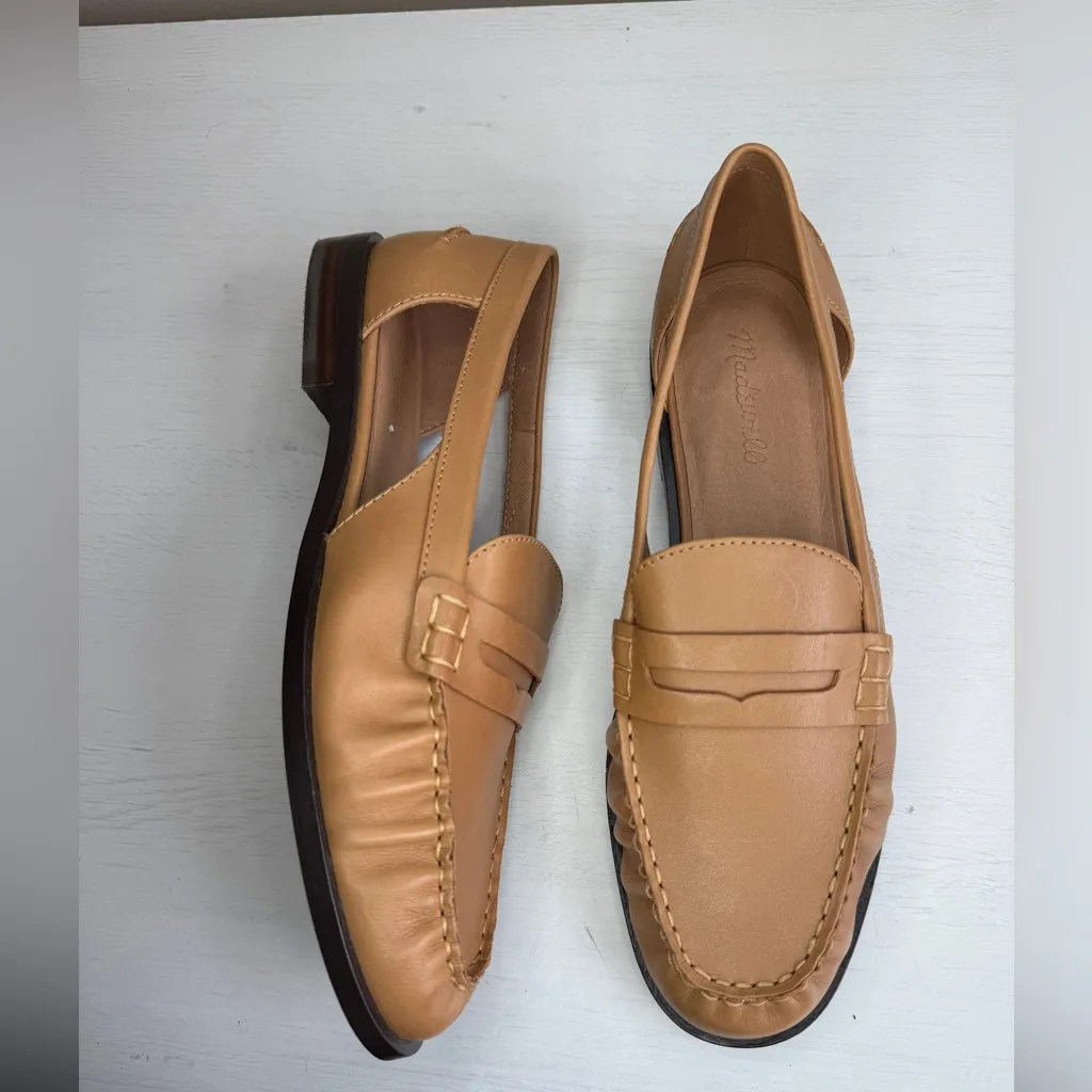 Madewell NWOB Nye Cut Out Leather Loafers Sz 10 - Image 3