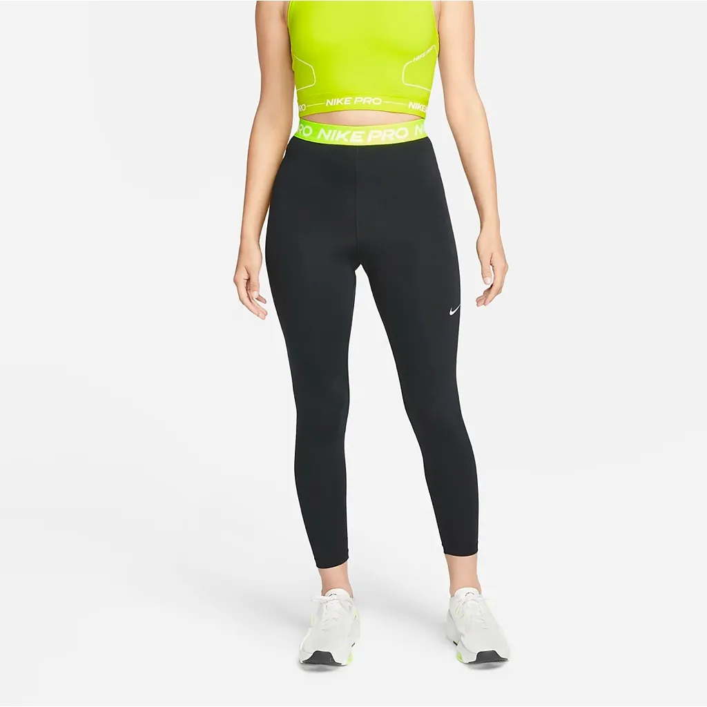 NWT Nike Pro Women's Mid-Rise Crop Leggings (Plus Size) SZ-1X - Image 5