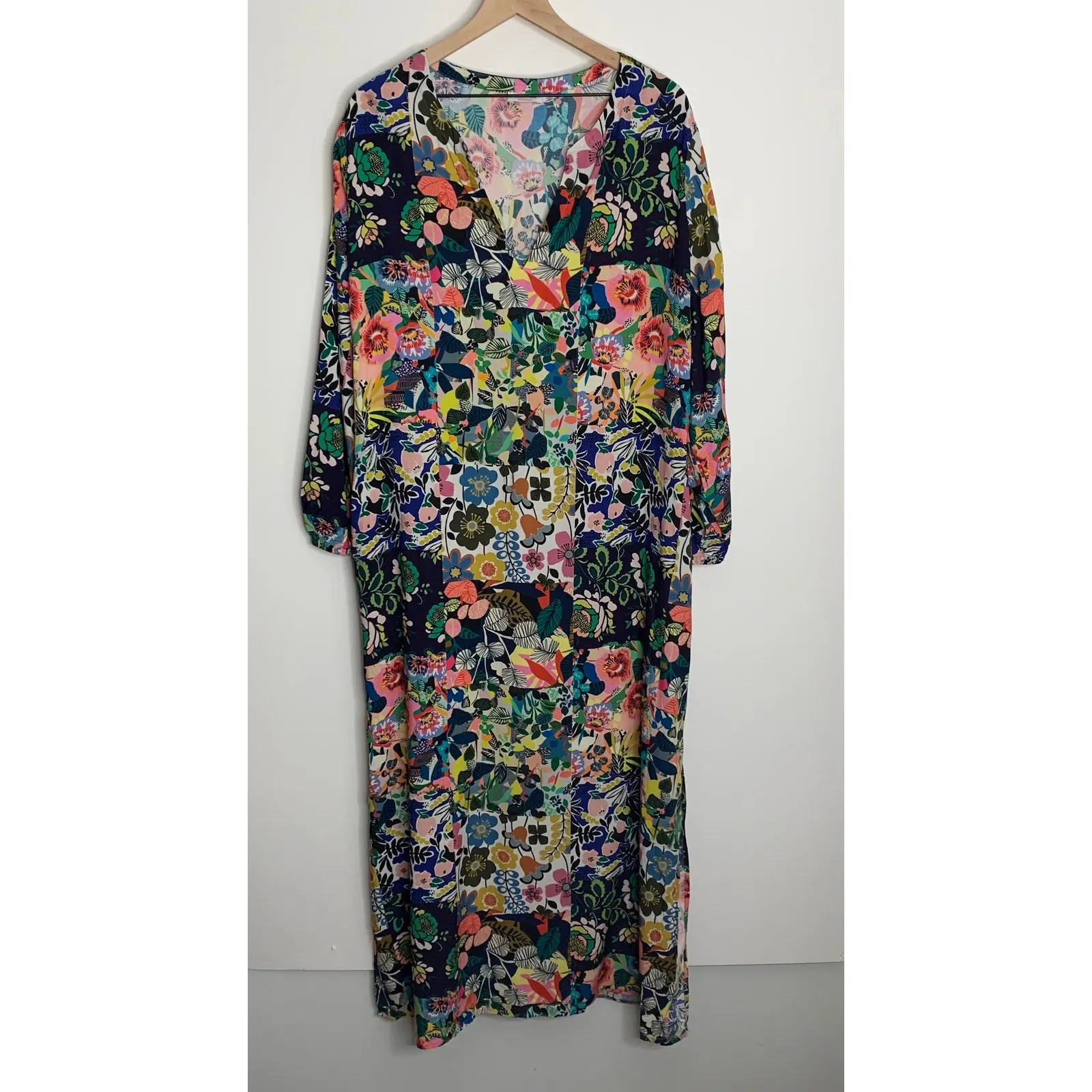 Johnny Was Layla Maxi Floral Dress With Puff Sleeves Women’s XXL - Image 3