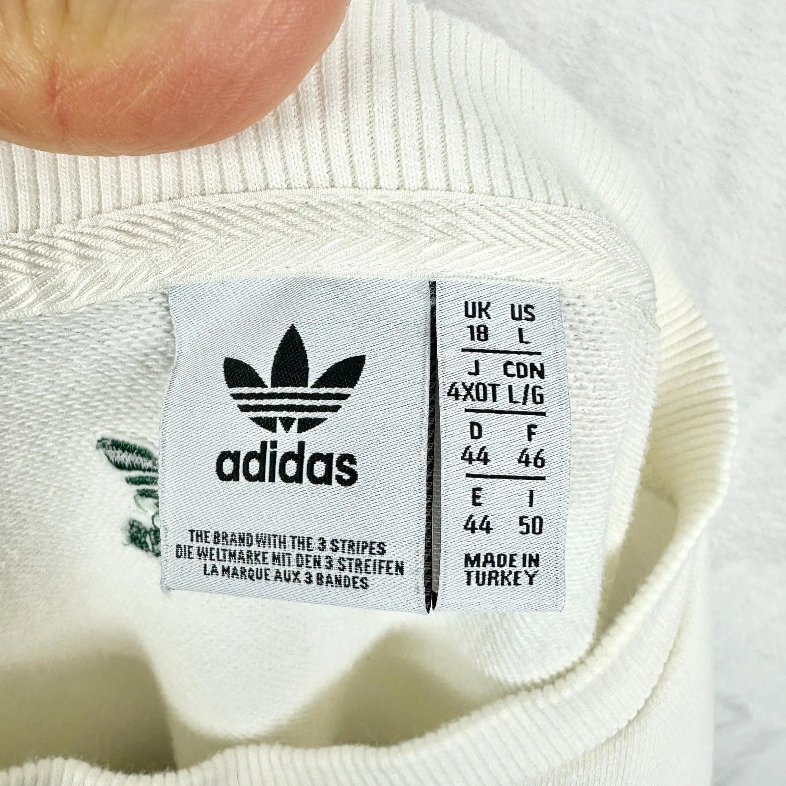 Adidas Tennis Academy Crew Sweatshirt Size Large Oversized Preppy Old Money - Image 10