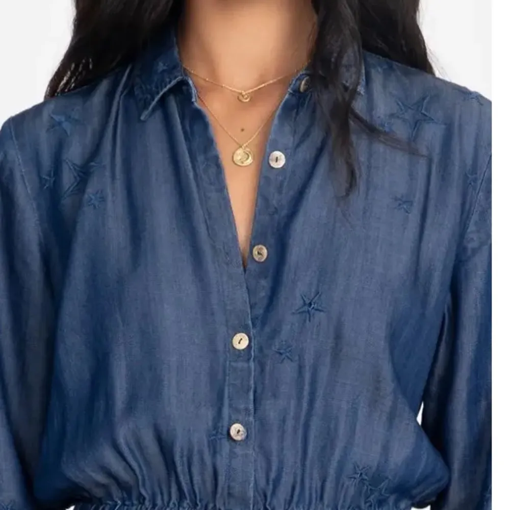 JOHNNY Was Halley Denim star embroidered jumpsuit - Image 2