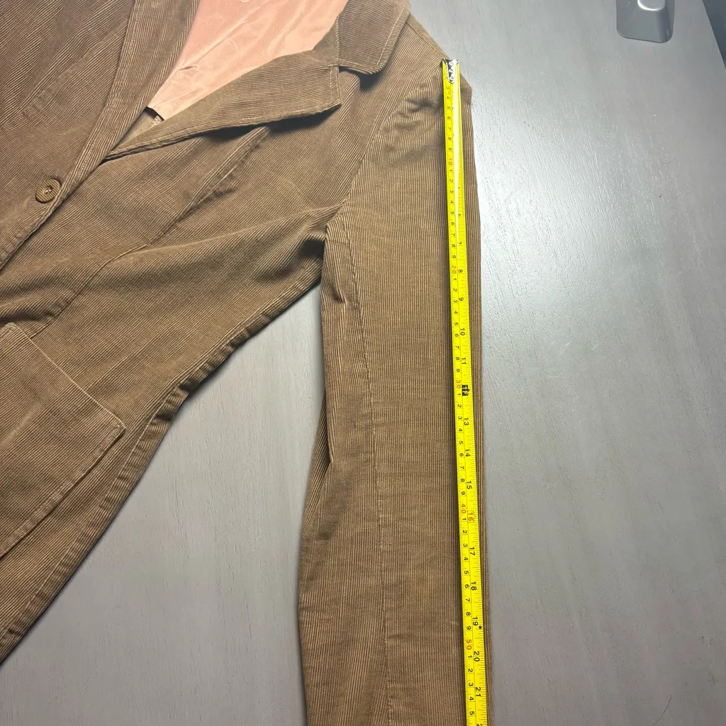 Space Legs Vintage 70s Corduroy Blazer Jacket Brown Women’s 11 - Image 13