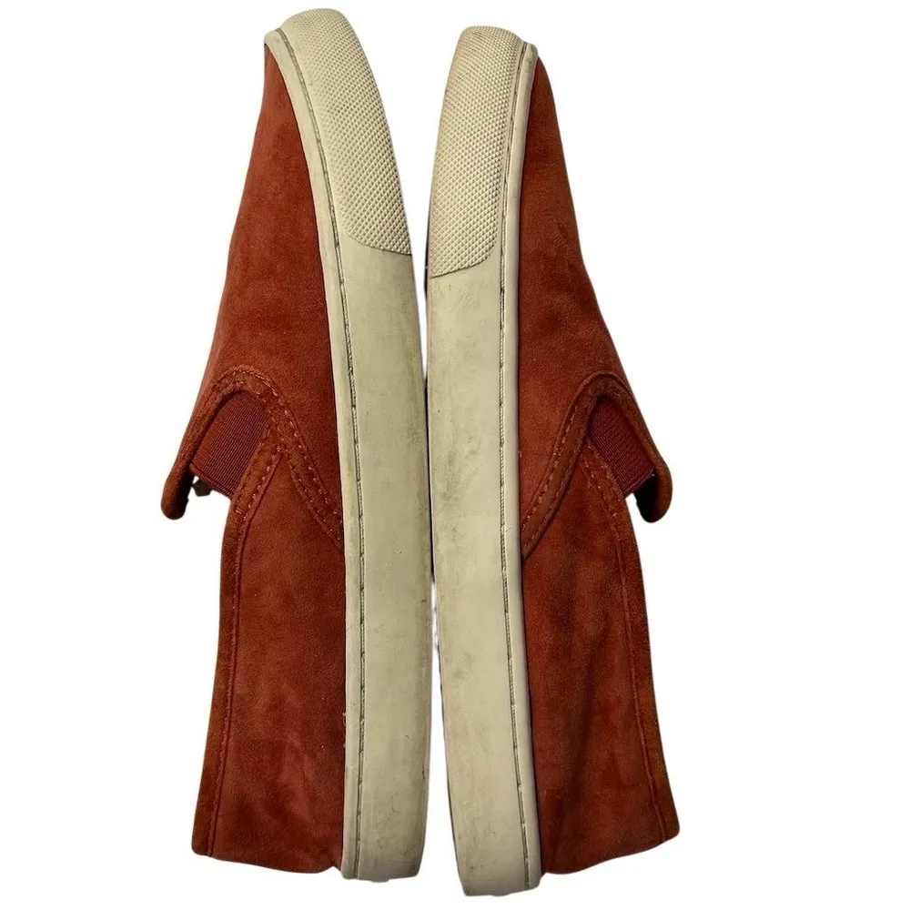 Tory Burch Women's Suede Slip-On Sneakers Red Size 8 Casual Shoes - Image 5