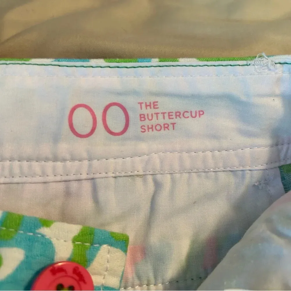 Lilly Pulitzer The Buttercup Shorts Women's 00 Multicolor Floral Tulip Hem. - Image 6