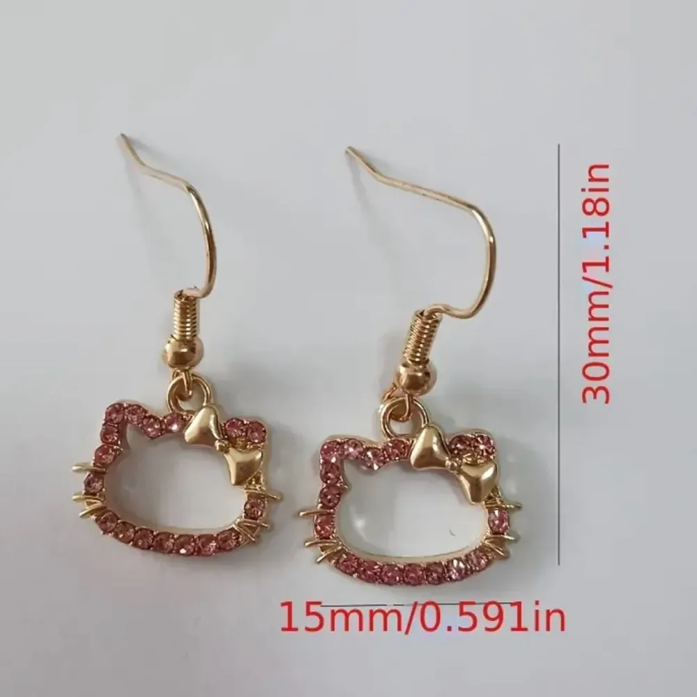 Sanrio Hello Kitty crystal earrings - Image 6