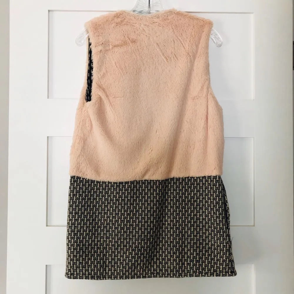 Hem & Thread Long Length Fur Vest - Image 2