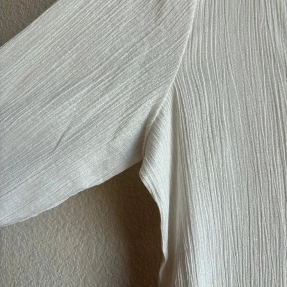 Soft Surroundings Button Down Midi Shirtdress Coverup - Image 4