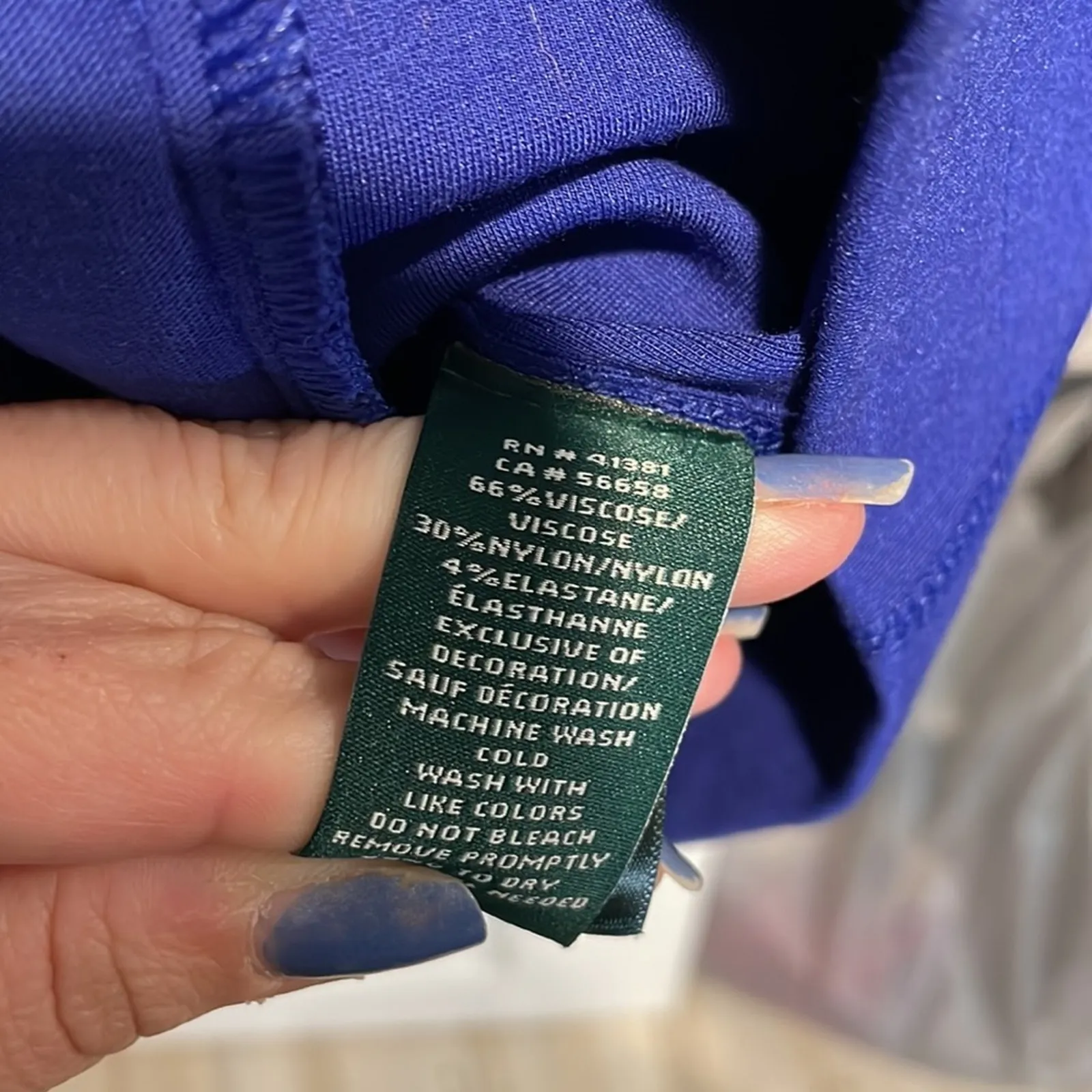 Lauren Ralph Lauren blue zip up medium - Image 7