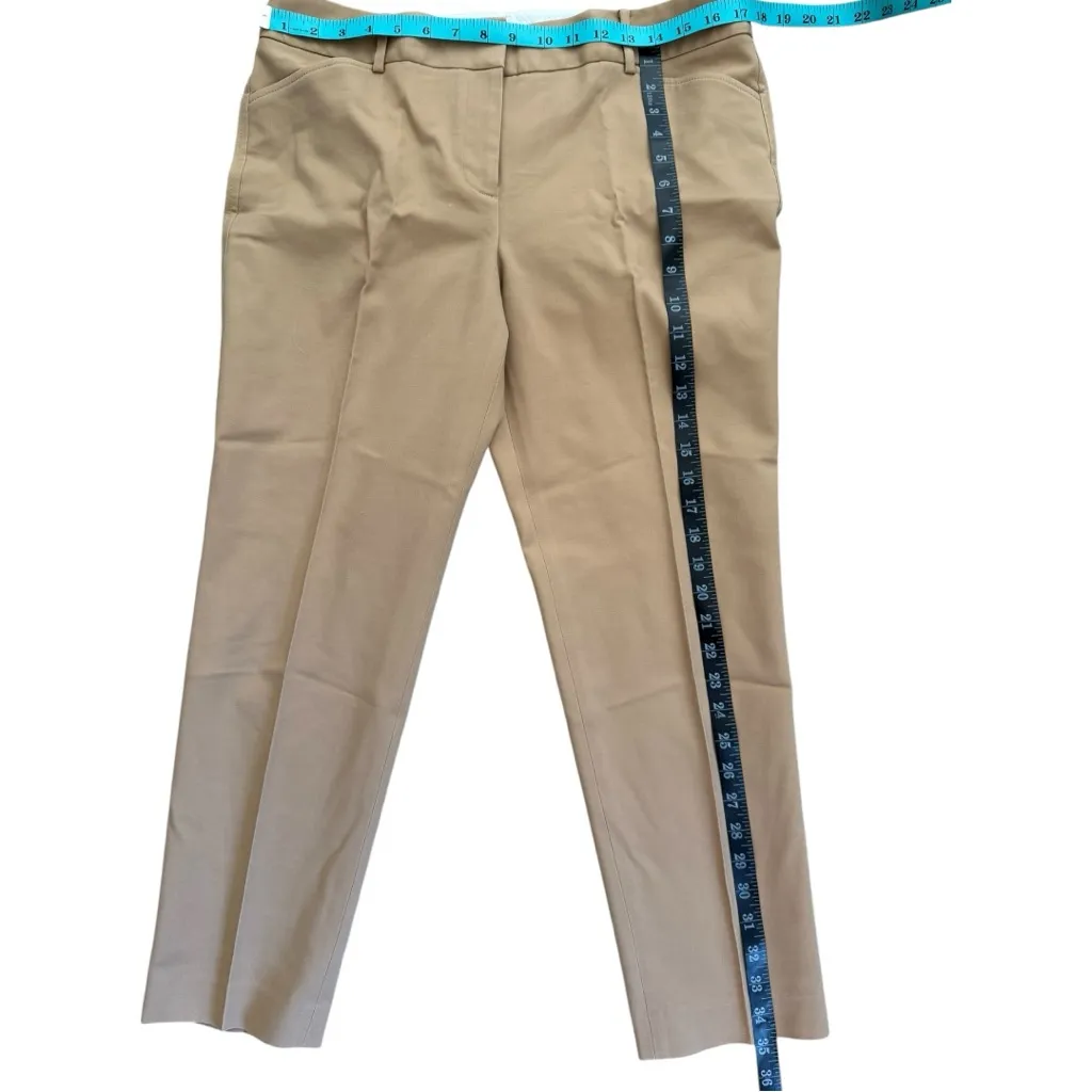 Talbots Hampshire Straight Leg Ankle Pants Office Work Professional Khaki 12P - Image 7