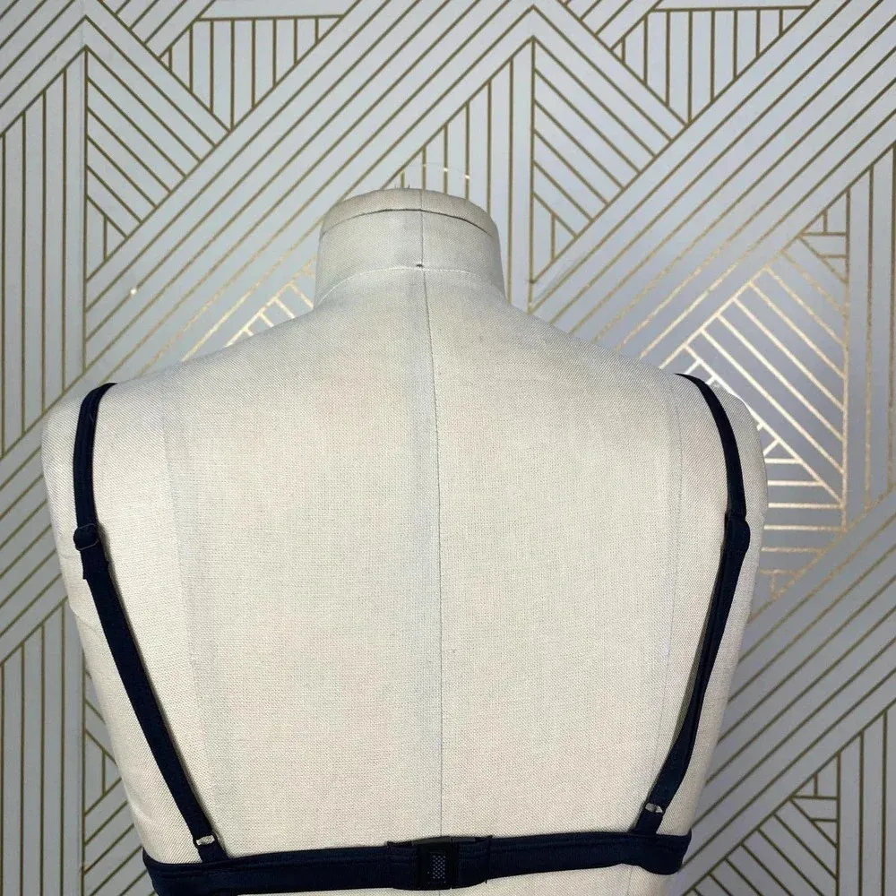 TRIANGL Mesh Bikini Swim Top Black White‎ - Image 8