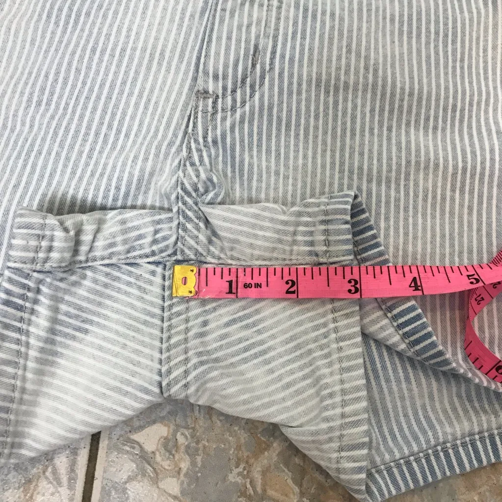 Gap shorts denim Slim Shorts 27 Railroad stripe gap shorts striped shorts summer - Image 8