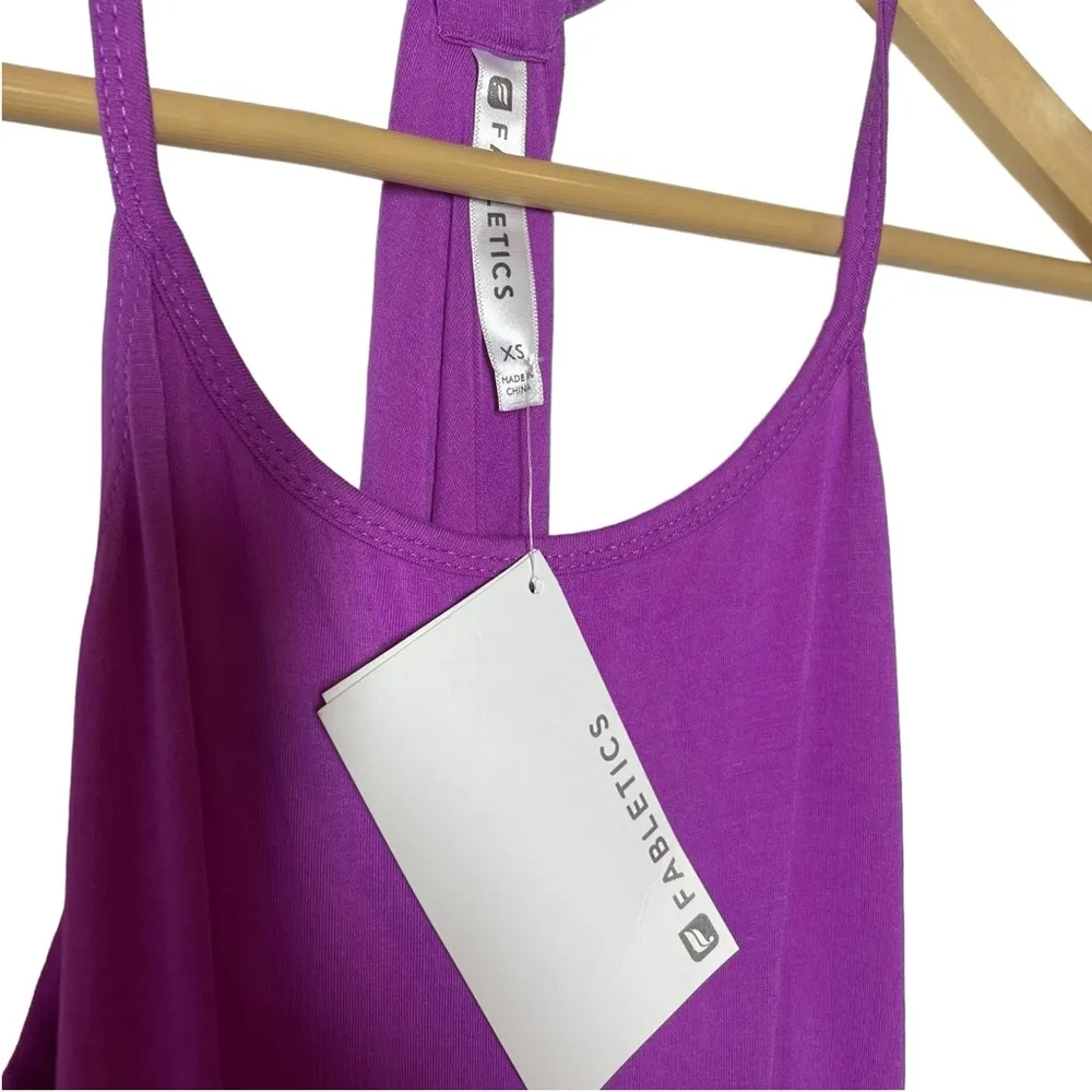 NWT Fabletics Neema Maxi Racerback Dress in Purple Size XS - Image 6