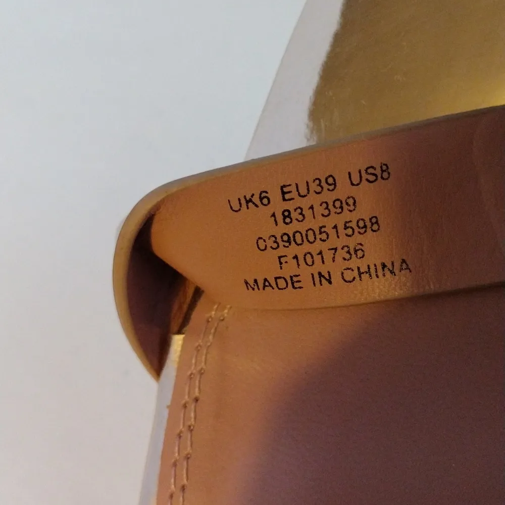 ASOS Design Rose Gold Block Heel Sandals Pink Size 8 - Image 8