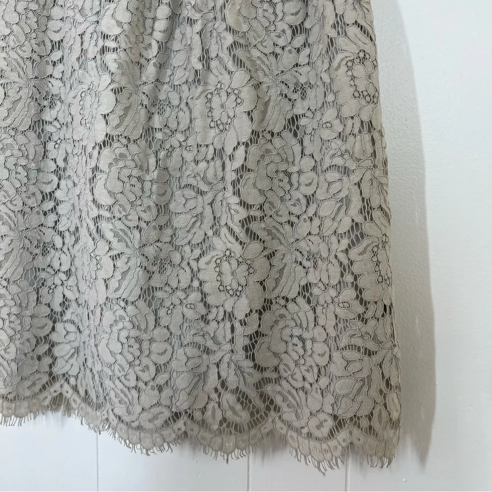 Jenny Yoo Cream Lydia Lace Skirt - Image 4