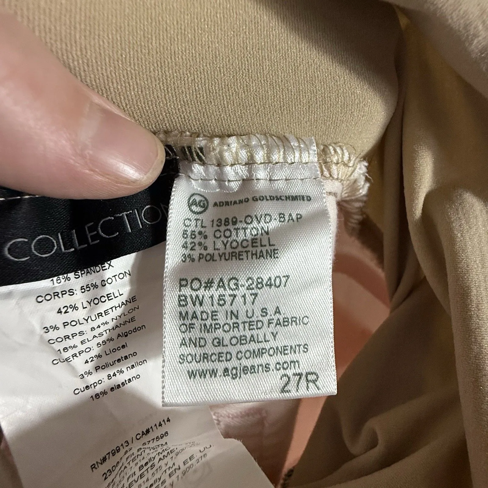 AG Adriano Goldschmied X A Pea In The Pod Pink Maternity Skinny Jeans Size 27 - Image 8