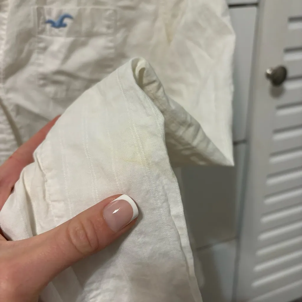 Hollister Y2K Early 2000’s White Button Down - Image 6