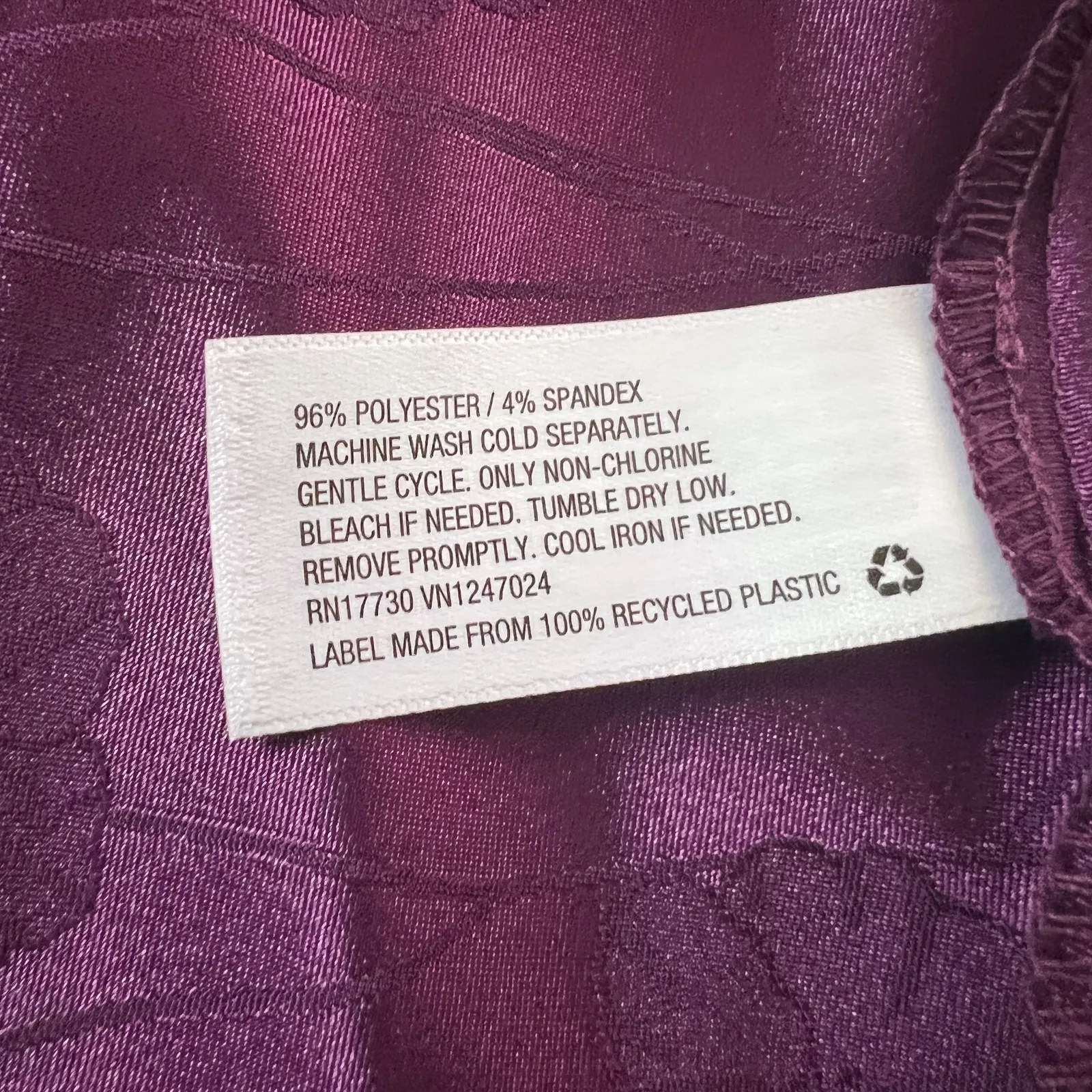 A New Day Women's Purple Print Jacquard Slip Dress - Size Medium - NWT - Image 5