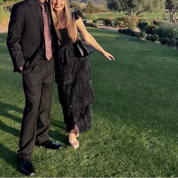 Revolve X SAYLOR Quintana Tiered‎ Dress Small - Image 4