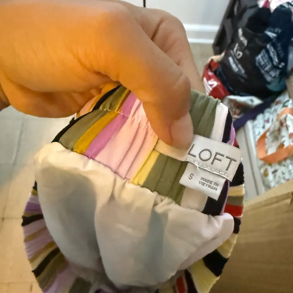 Loft Colorful Striped Tiered Maxi Skirt - Image 5